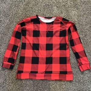 🦋 Red and Black Buffalo Plaid Shirt Sz XL